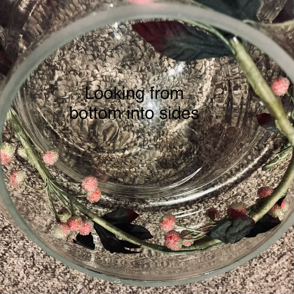 Decorative Floating Candle/Clear Glass Centerpiece Bowl & 6 Floating Candles